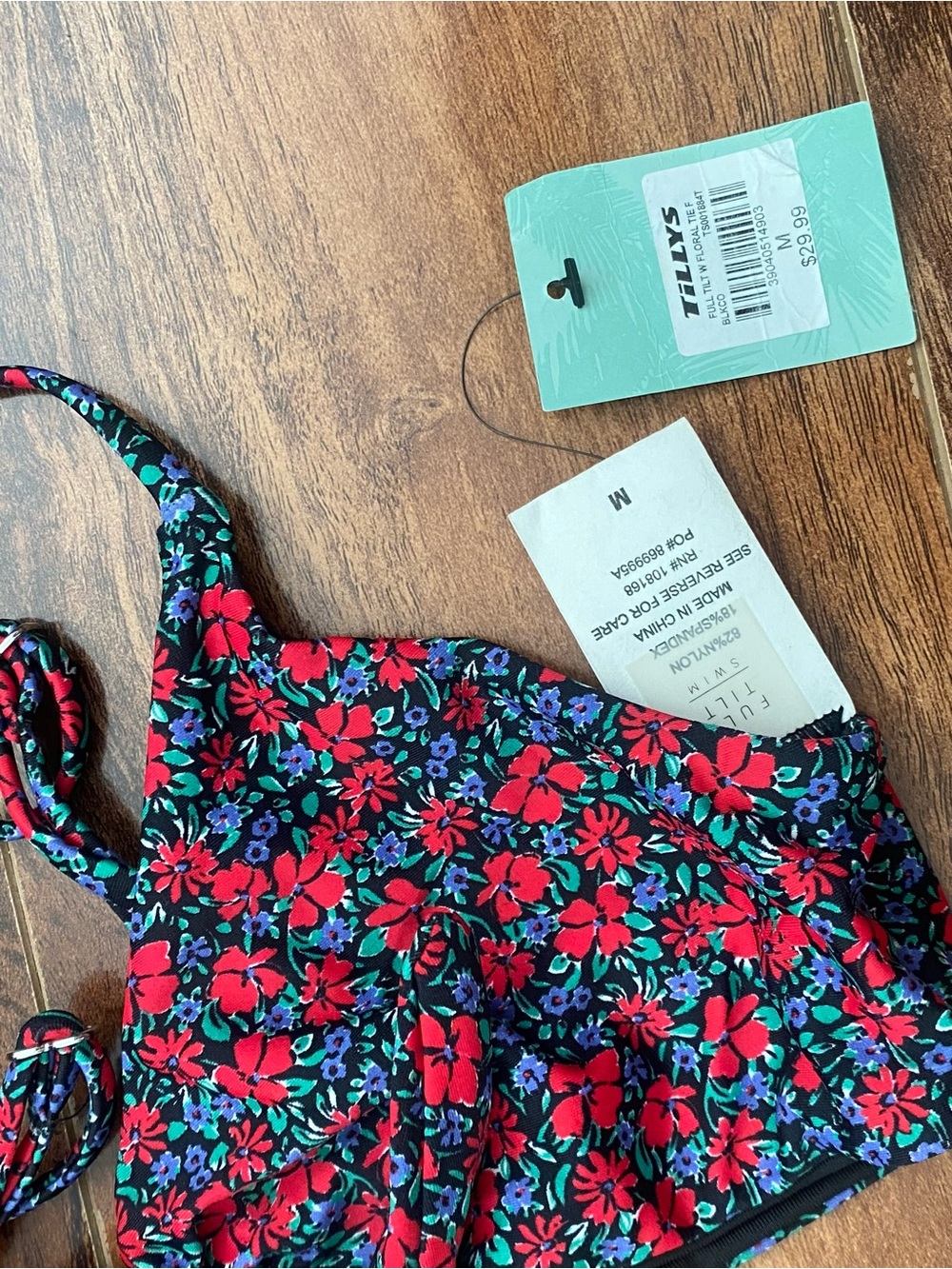 Tilly's Floral Tie-Front Bikini Set - Picture 5 of 7